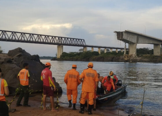 Ponte cai no Tocantins