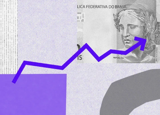 Ilustração sobre alta de inflação e projeção de mercado